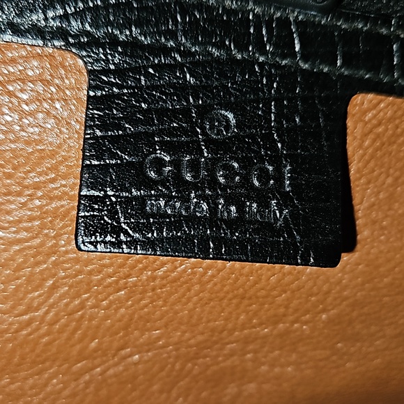 ❤️Last Chance !! Authentic GUCCI Black Leather Bamboo Bullet Tote Bag - Picture 10 of 13